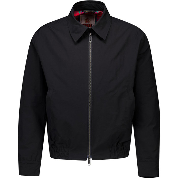 Baracutta Mens G18 Cloth Shirt Collar Zip Mod Harrington in Black