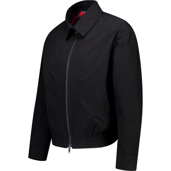 Baracutta Mens G18 Cloth Shirt Collar Zip Mod Harrington in Black