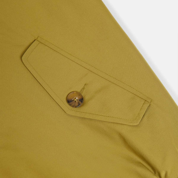Pocket on Baracuta G9 Made In England Mod Harrington Jacket in Moss Green