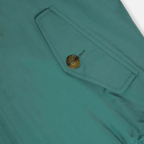 Button Pockets on Baracuta G9 Made in England Mod Harrington Jacket in Bench Blue