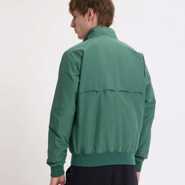 Back of Baracuta G9 Made in England Mod Harrington Jacket in Bench Blue