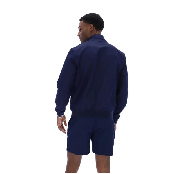 Fila Vintage Arturo Mod Tipped Coach Jacket in Navy- Back
