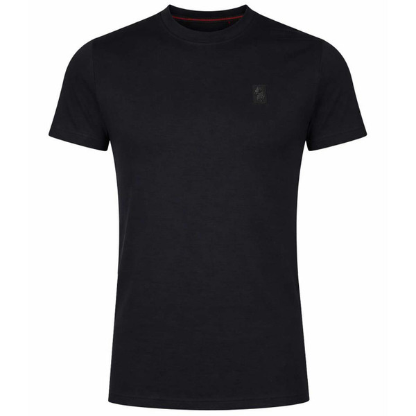 Luke Dazed Men's Modal Crew Neck T-shirt in Black - Main View