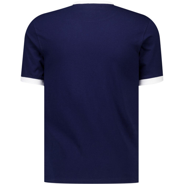 Fila Vintage Mens Marconi Essential 80s Ringer T-Shirt in Navy Blue