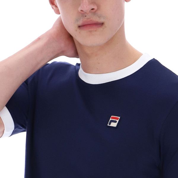 Ringer collar on Fila Vintage Mens Marconi Essential 80s Ringer T-Shirt