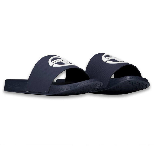 Sergio Tacchini Anzio Men's Retro Sliders in Navy - Front View