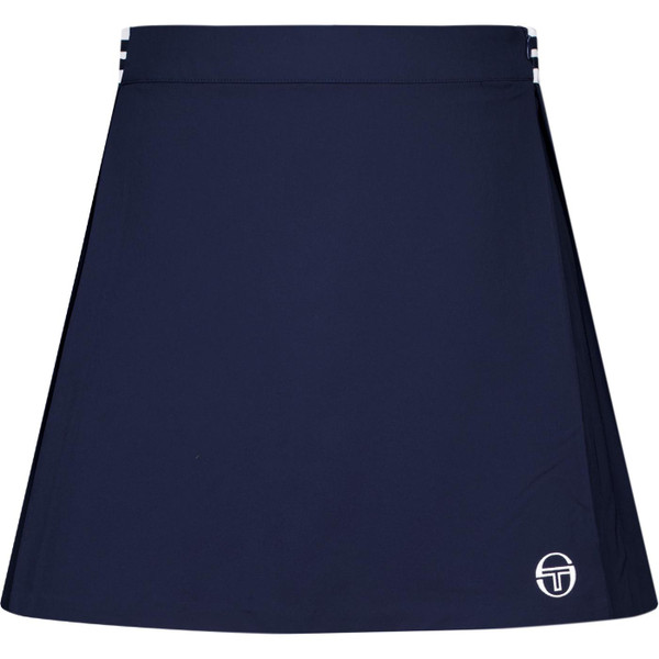 Sergio Tacchini Womens Mia Pleated Mini Tennis Skirt in Maritime Blue