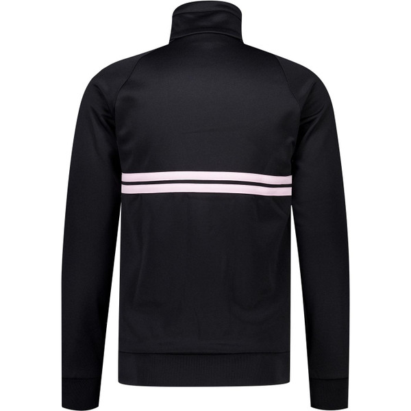 Sergio Tacchini Dallas Retro 80s Track Top in Black/Light Lilac
