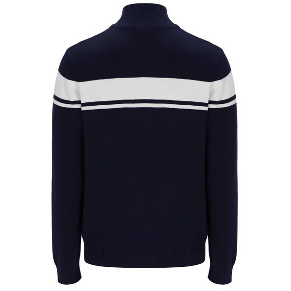 Sergio Tacchini Capomasters Knitted Track Top in Maritime Blue - 60th Anniversary Ltd Box Set with Headband - Back View