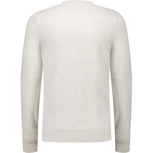 Lyle & Scott Mens Cotton Argyle Pattern Panel V Neck Jumper in Light Grey Marl