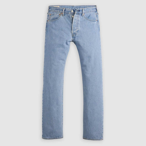 Levi's 501 Original Straight Denim Jeans in Ferry Building Blue - Front View