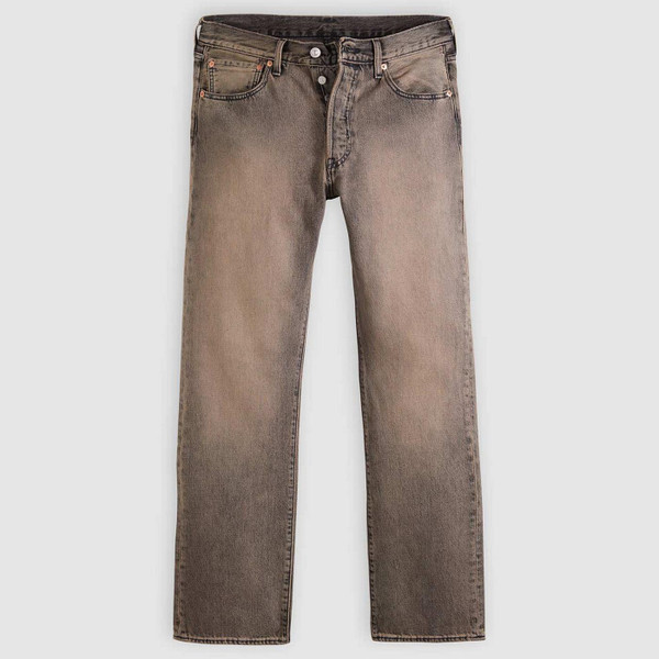 Levi's 501 Original Straight Denim Jeans in Ancient Space Overdye Brown - Main View