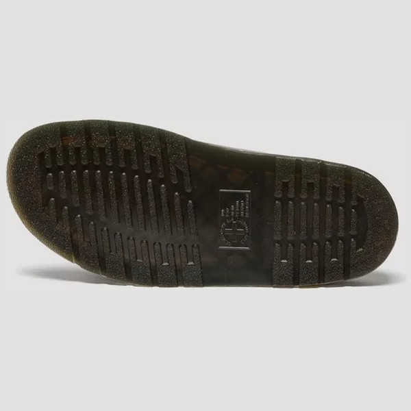 Dr Martens Josef Wyoming Leather Slide Sandals Olive - Sole