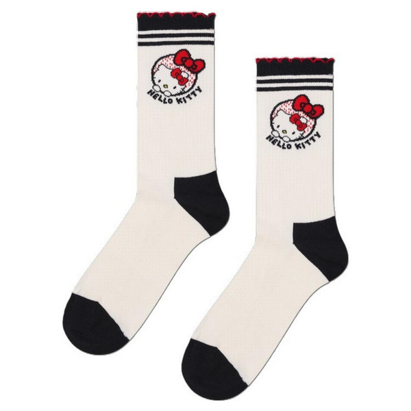 Hello Kitty x Happy Socks Ribbon Short Crew Sneaker Socks - Main Image