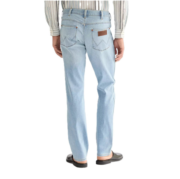 Wrangler Greensboro Straight Toughlite Low Stretch Denim Jeans in Firelight - Back View