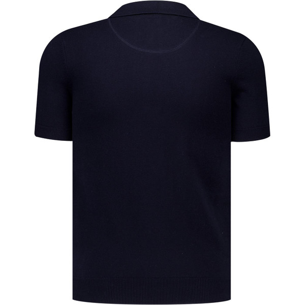 Trojan Records Clothing Mens Multi Stripe Fine Gauge Polo T-Shirt in Navy