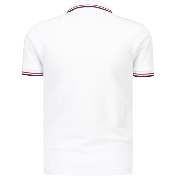 Trojan Records Clothing Mens St George Badge England Pique Polo T-Shirt in White