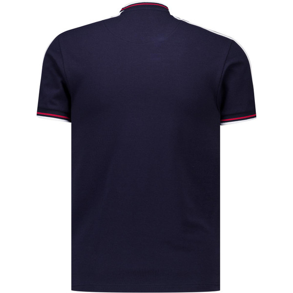 Trojan Records Clothing Mens St George Badge Retro England Pique T-Shirt in Navy