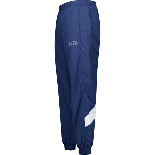 Diadora Mens Logo Retro 80s Ripstop Nylon Track Pants in Navy