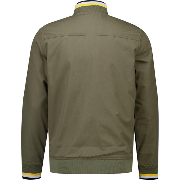 Lambretta Mens Triple Tipped 70s Mod Zip Monkey Jacket in Khaki Green