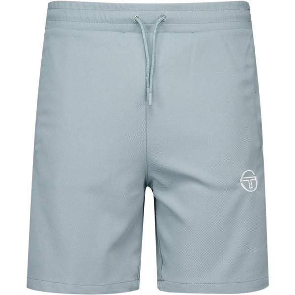 Sergio Tacchini Mens Pietrapertosa Side Stripes Drawstring Sports Shorts in Lead Grey