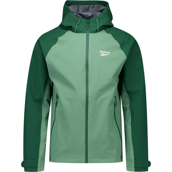 Reebok Mens Rodden Hooded Zip Windrunner Jacket in Field Green