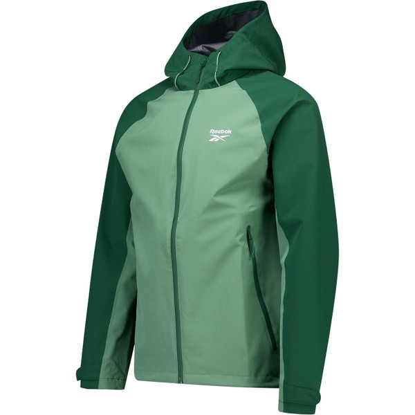 Reebok Mens Rodden Hooded Zip Windrunner Jacket in Field Green