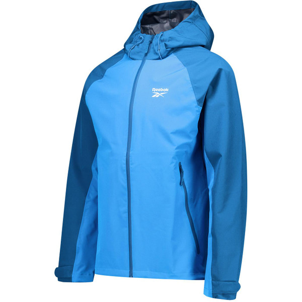 Reebok Mens Rodden Hooded Zip Windrunner Jacket in Virtual Blue