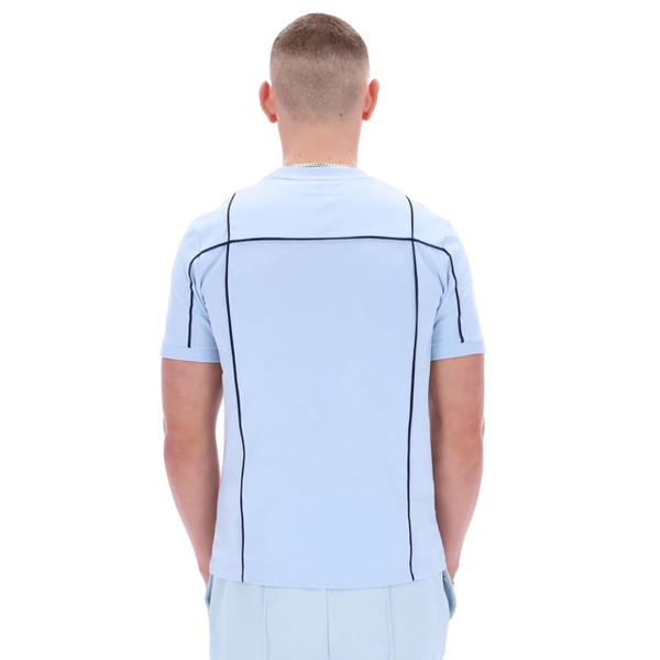 Fila Vintage Terri Contrast Piping Tee in Skyway - Model Back