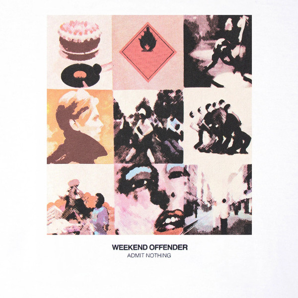 Weekend Offender Low Album Covers Graphic Tee in White - Graphic Close Up