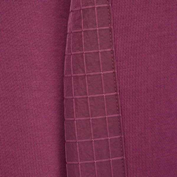 Weekend Offender F Bomb Ripstop Overlay Sweatshirt in Kirsch - Close Up Ripstop Panel