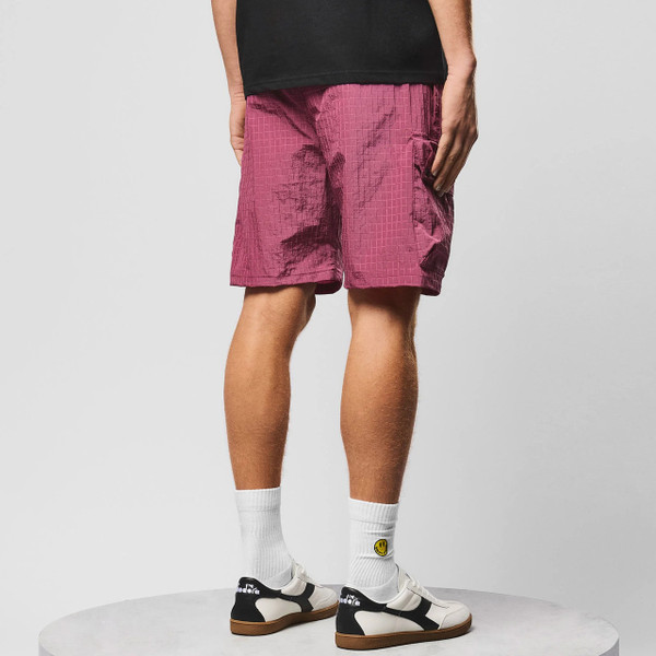 Weekend Offender Zemmouri Ripstop Cargo Shorts in Kirsch -  Model Back