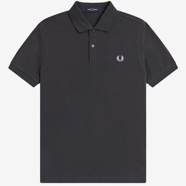 Fred Perry M6000 Men's Mod Pique Polo Shirt in Anchor Grey and Light Ice