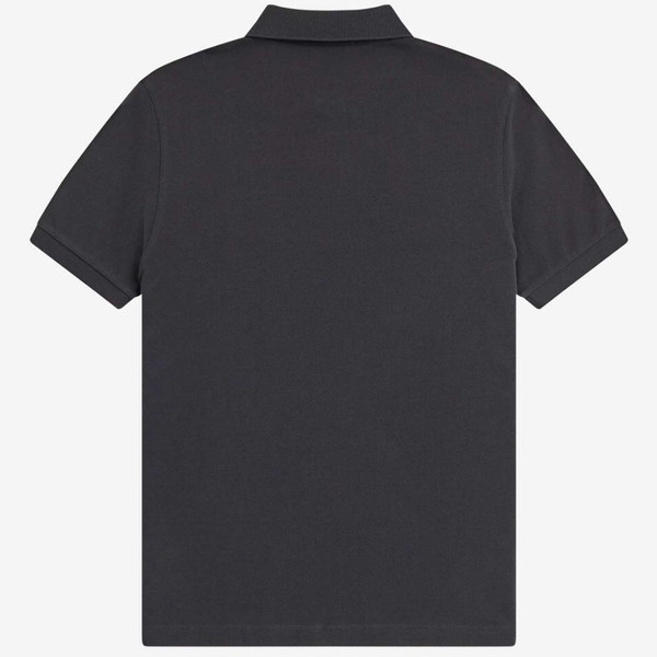 Fred Perry M6000 Men's Mod Pique Polo Shirt in Anchor Grey and Light Ice - Back View