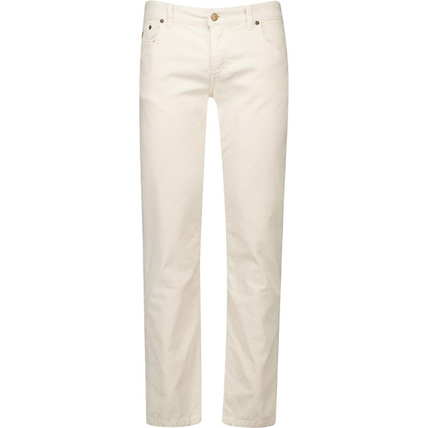 Lois Mens Sierra 80s Casuals Needle Cord Trousers in Ecru