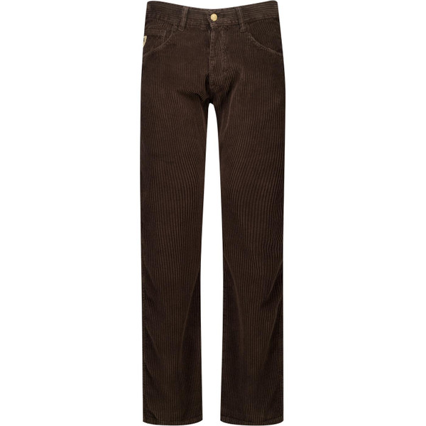 Lois Mens New Dallas 80s Jumbo Cord Trousers in Delicioso Brown