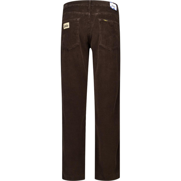 Lois Mens New Dallas 80s Jumbo Cord Trousers in Delicioso Brown