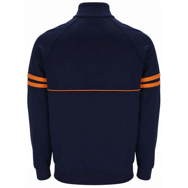 Back of Sergio Tacchini 80s Casuals Orion Track Jacket in Maritime Blue and Orange