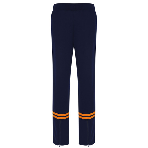 Back of Sergio Tacchini Orion Track Pants in Maritime Blue/Orange