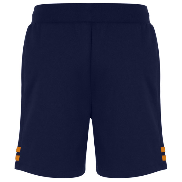 Back of Sergio Tacchini Orion Stripe Tennis Shorts in Maritime Blue Navy