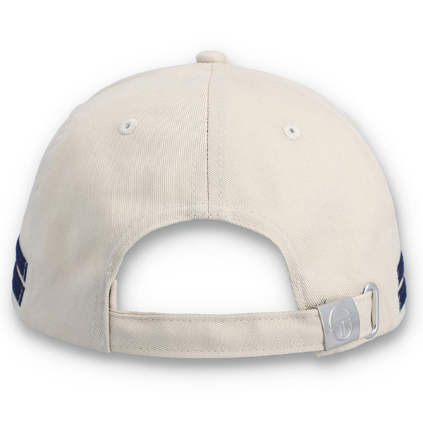 Back of Sergio Tacchini Zarda Retro Baseball Cap in Sandshell