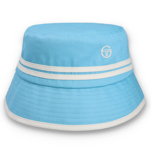 Sergio Tacchini Newton Retro 90s Bucket Hat in Baltic Sea Blue