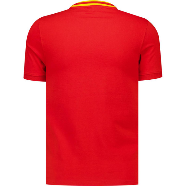 Sergio Tacchini Mens Rainer FC Archivio 80s Tipped T-shirt in Adrenaline Red
