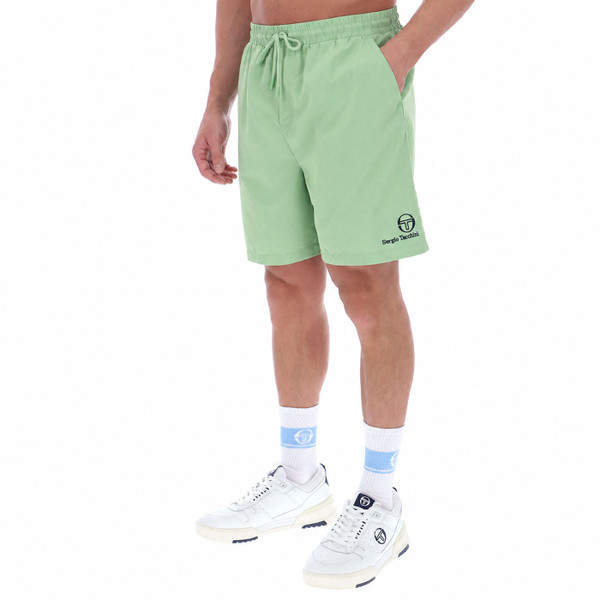 Side of Sergio Tacchini Cordosa Men's Swim Shorts in Quiet Green