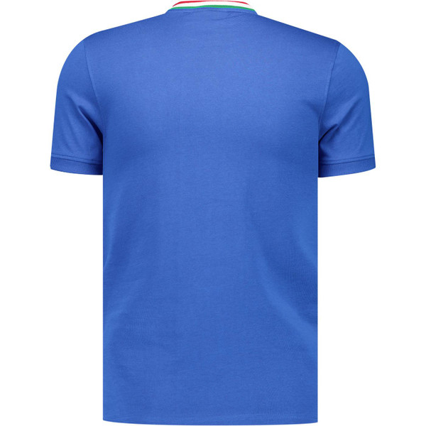 Sergio Tacchini Mens Rainer FC Archivio 80s Tipped T-shirt in Strong Blue