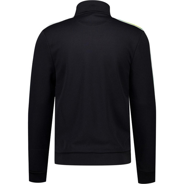 Sergio Tacchini Mens Franco Arm Stripe Zip Track Top Jacket in Black