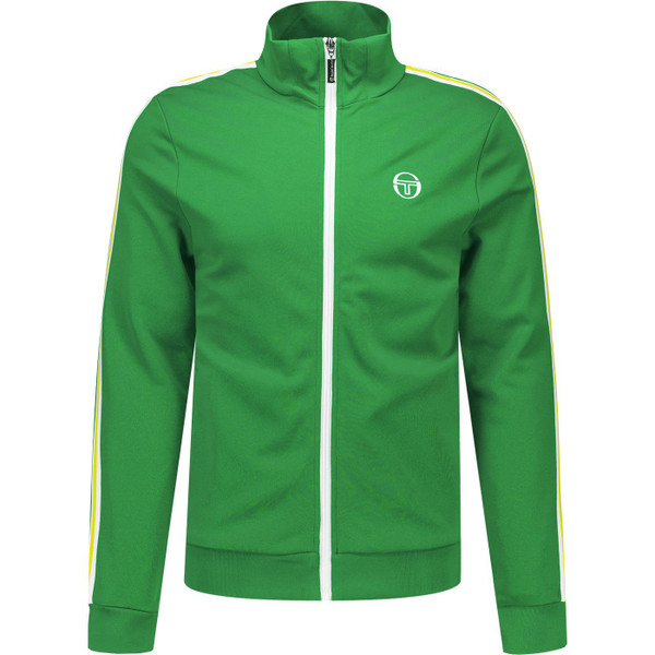Sergio Tacchini Mens Franco Arm Stripe Zip Track Top Jacket in Green