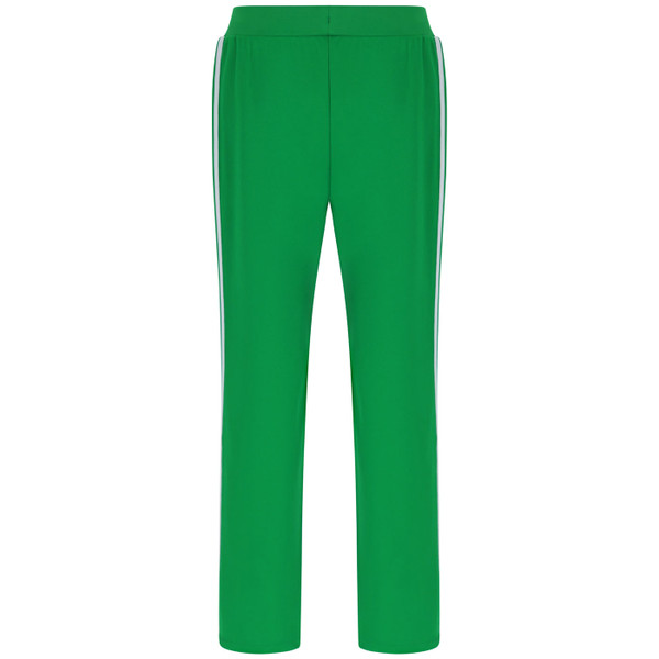 Back of Sergio Tacchini Franco Woven Stripe Taped Track Pants in Green