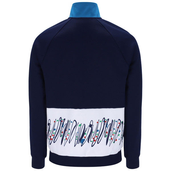 Back of Sergio Tacchini Filzi Pat Cash Archive 80s Track Jacket in Navy/White