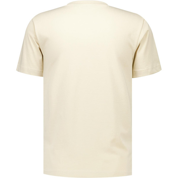 Ellesse Mens Venire Twin Stripe Colour Block Crew Neck T-Shirt in Stone Beige